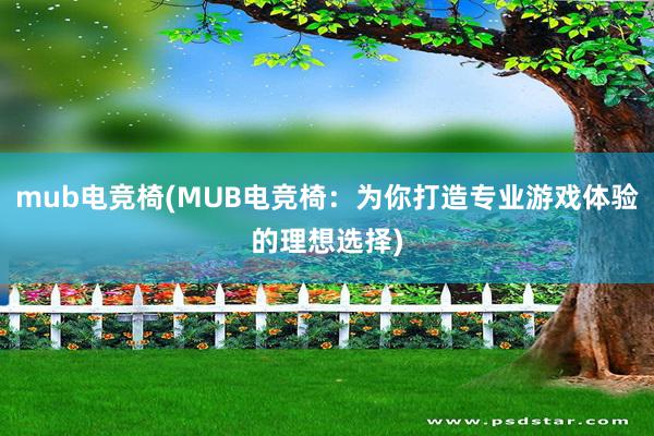 mub电竞椅(MUB电竞椅：为你打造专业游戏体验的理想选择)