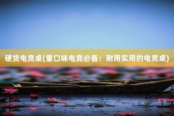 硬货电竞桌(重口味电竞必备：耐用实用的电竞桌)