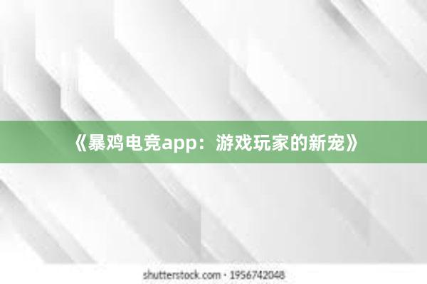 《暴鸡电竞app：游戏玩家的新宠》