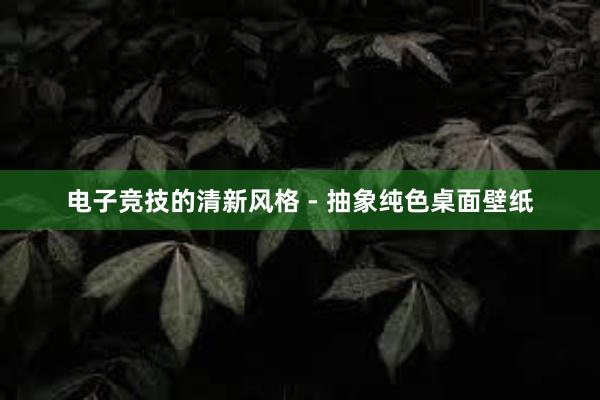 电子竞技的清新风格 - 抽象纯色桌面壁纸